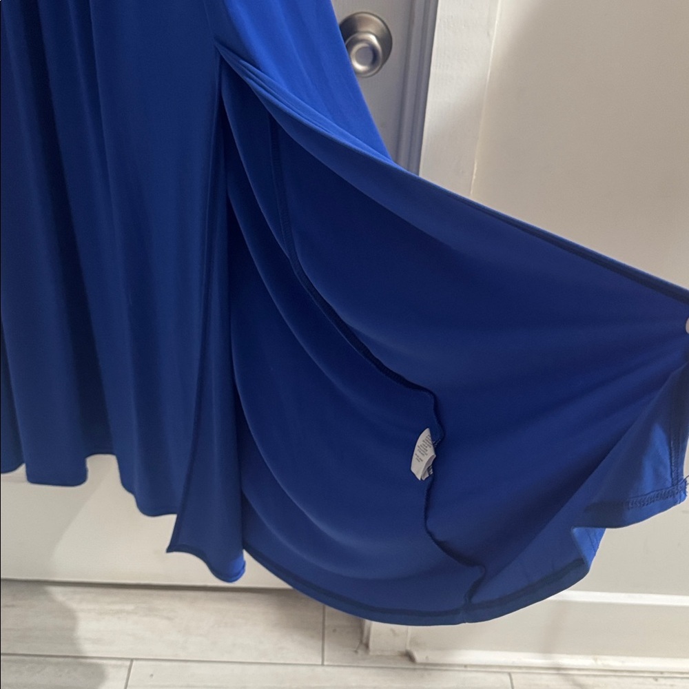MARINA Blue Maxi Dress size L - Picture 9 of 10